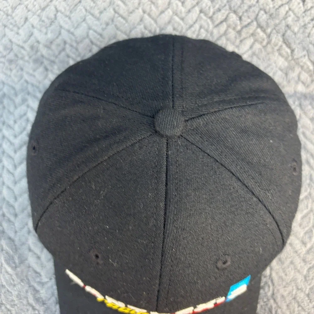 New Era Zantrex-3 Racing Hat Black Adjustable Baseball Cap Embroidered Logo